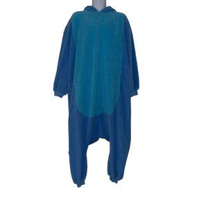 Disney Lilo & Stitch Pajamas Mens One Size Costume Unionsuit Faux Sherpa Hoodie